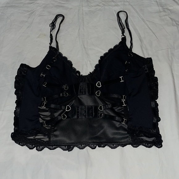 Katherine Mayo Black Lace Top Tank Top For Women Size Small - Picture 2 of 5